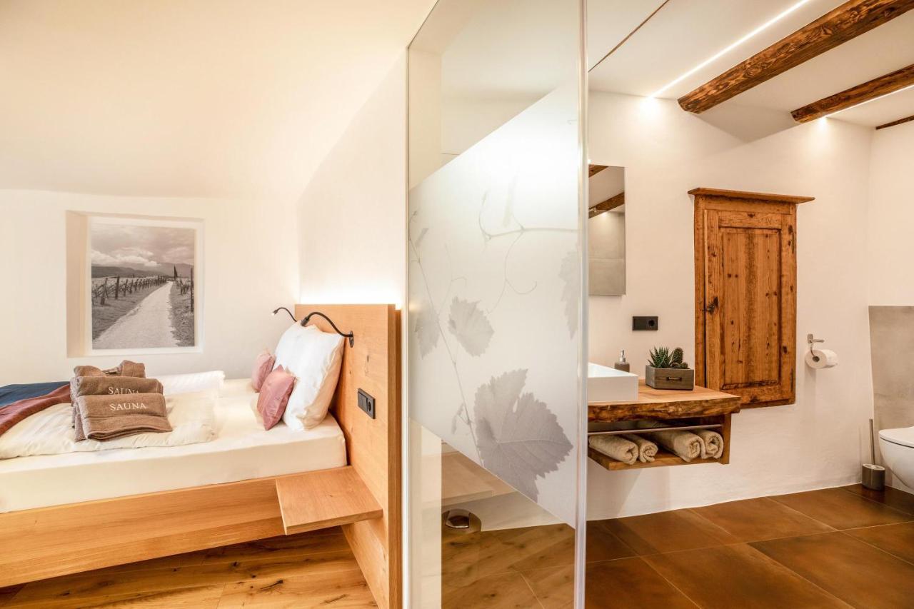 Brantenhof Ferienwohnung Vinea Cortaccia Buitenkant foto